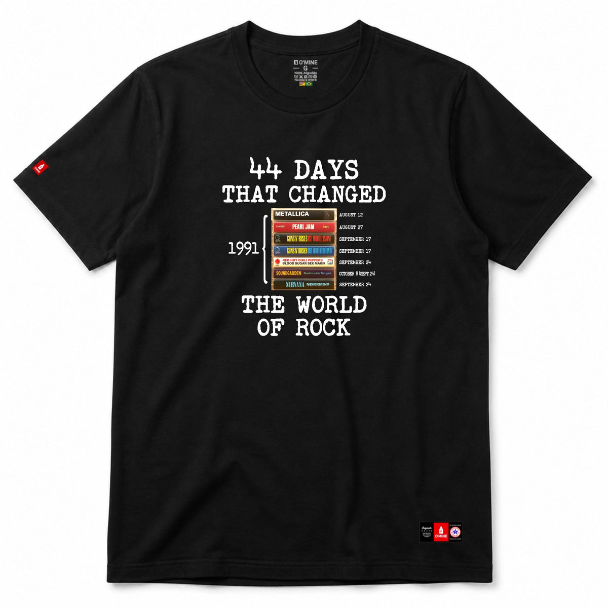 Camiseta 44 Days - 1991