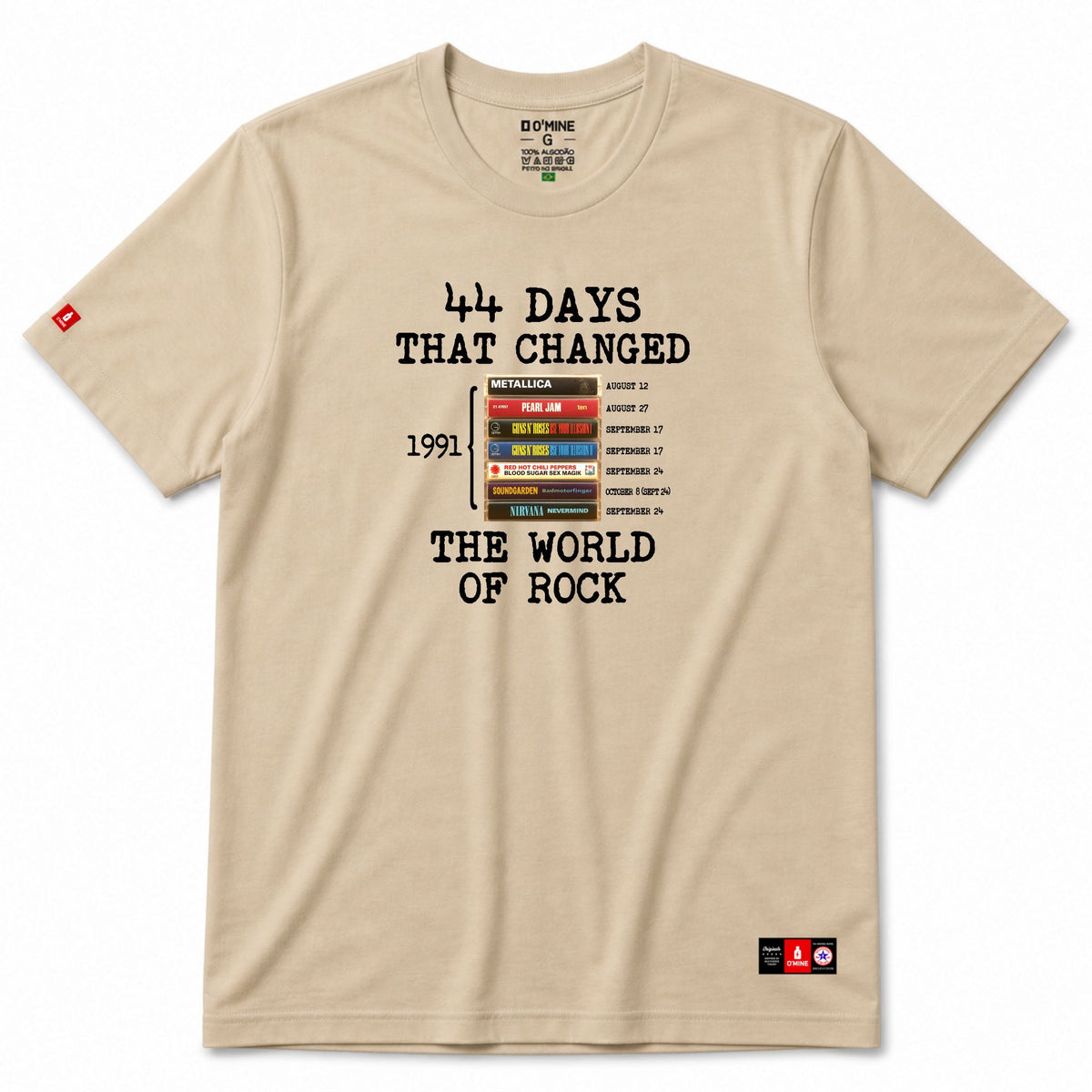 Camiseta 44 Days - 1991