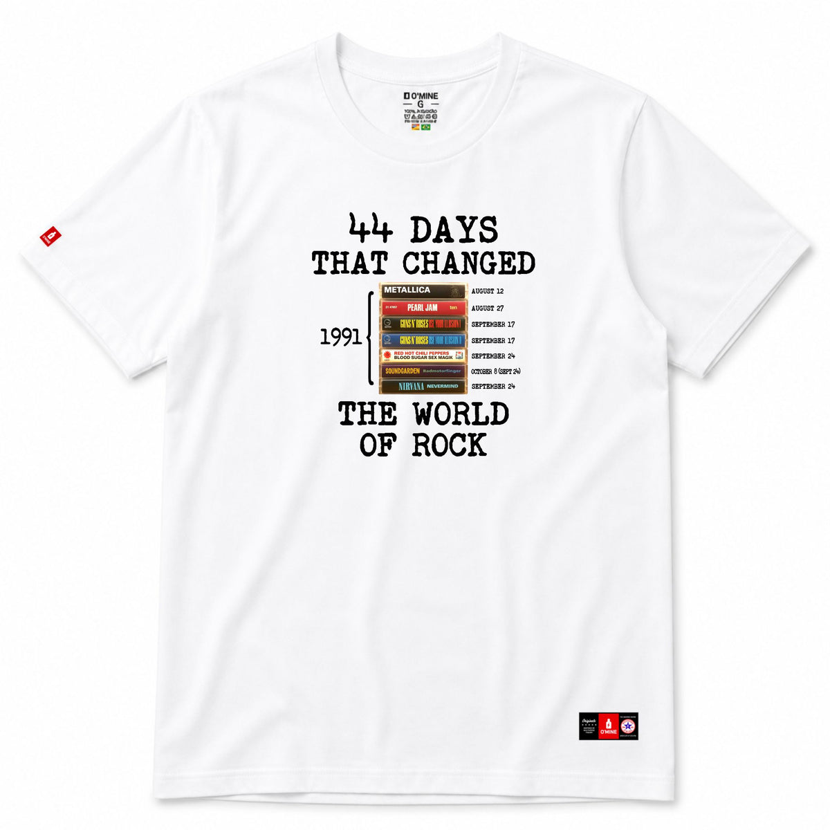 Camiseta 44 Days - 1991